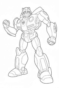 Desenho de Bumblebee Desenho Colorir Imprimir 28