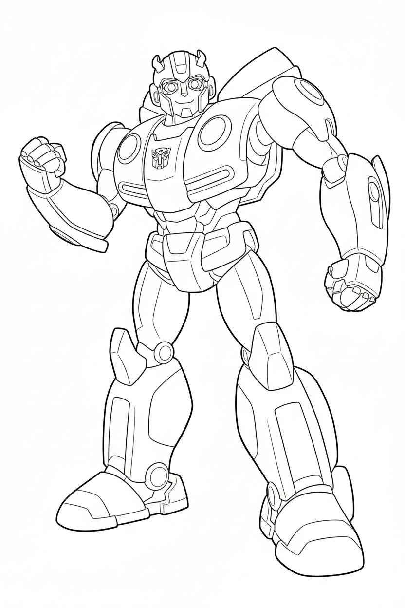 Desenho de Bumblebee Desenho Colorir Imprimir 28