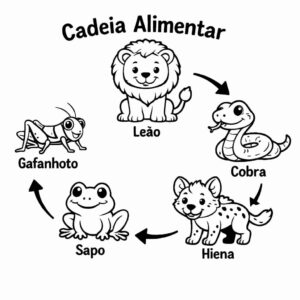 Desenho de Cadeia Alimentar Desenho Colorir Imprimir 03