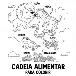 Desenho de Cadeia Alimentar Desenho Colorir Imprimir 10