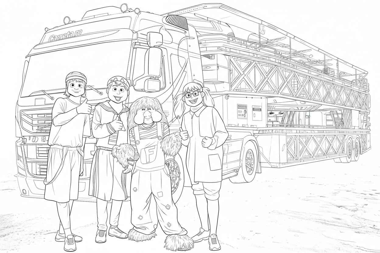 Desenho de Carreta Furacao Desenho Colorir Imprimir 04