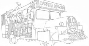 Desenho de Carreta Furacao Desenho Colorir Imprimir 06