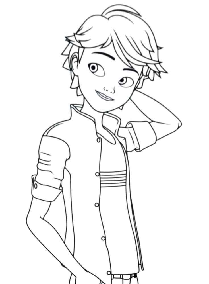 Desenho de Cat Noir Desenho Colorir Imprimir 04