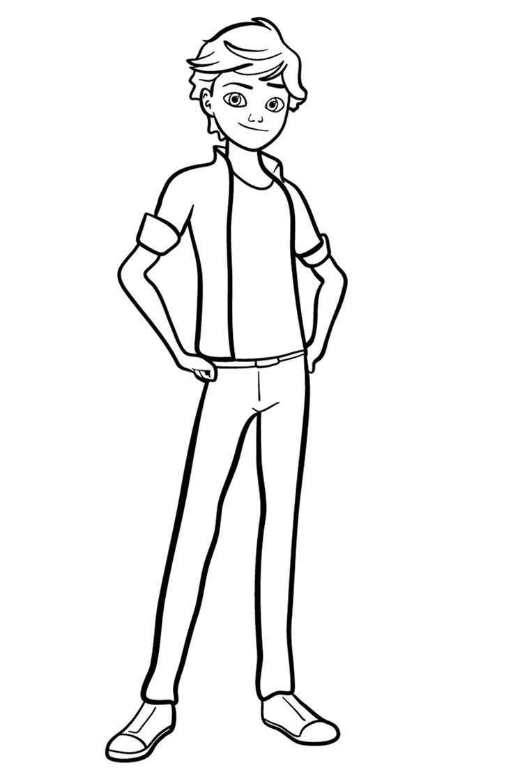 Desenho de Cat Noir Desenho Colorir Imprimir 05