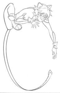 Desenho de Cat Noir Desenho Colorir Imprimir 10