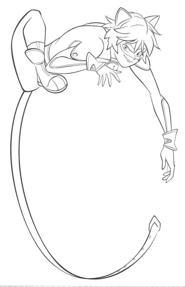 Desenho de Cat Noir Desenho Colorir Imprimir 10