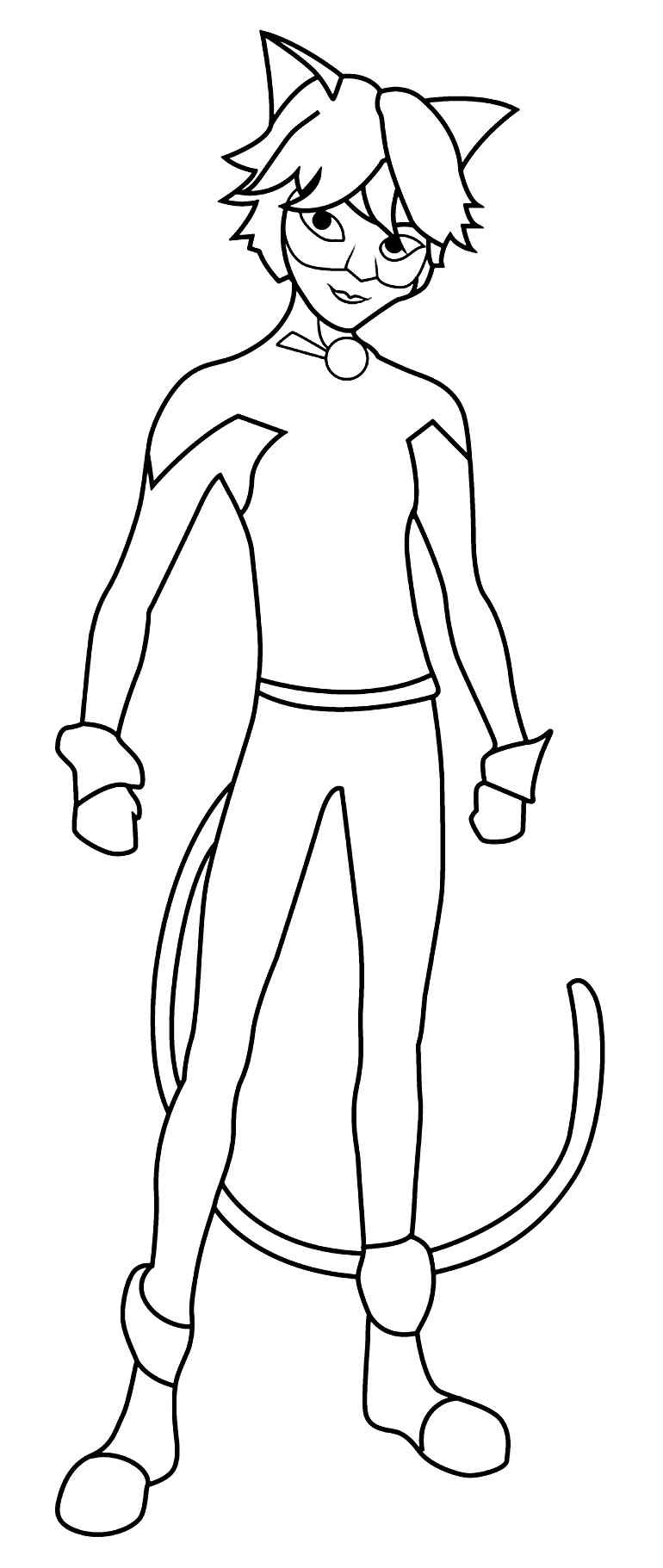 Desenho de Cat Noir Desenho Colorir Imprimir 15