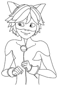 Desenho de Cat Noir Desenho Colorir Imprimir 16