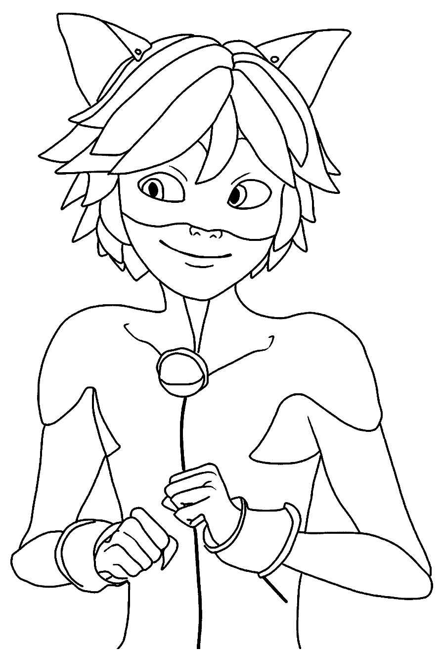 Desenho de Cat Noir Desenho Colorir Imprimir 16