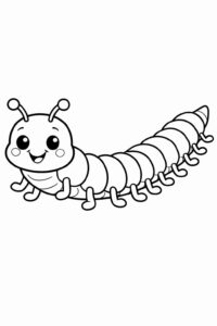 Desenho de Centopeia Desenho Colorir Imprimir 03