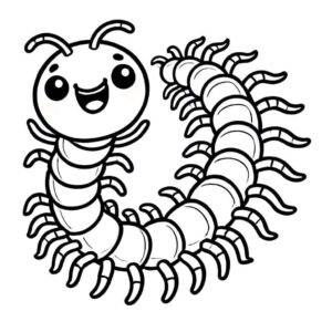 Desenho de Centopeia Desenho Colorir Imprimir 07