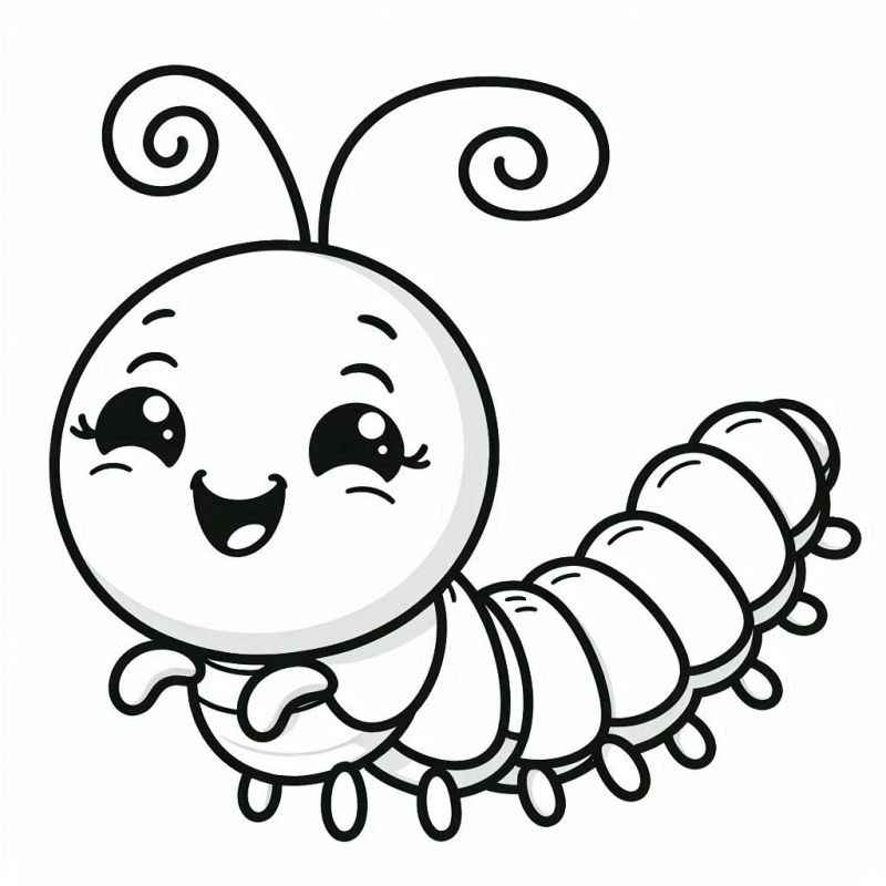 Desenho de Centopeia Desenho Colorir Imprimir 08