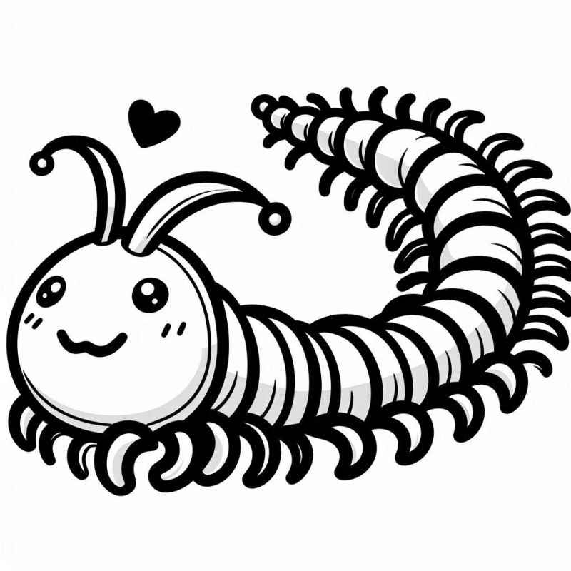 Desenho de Centopeia Desenho Colorir Imprimir 14