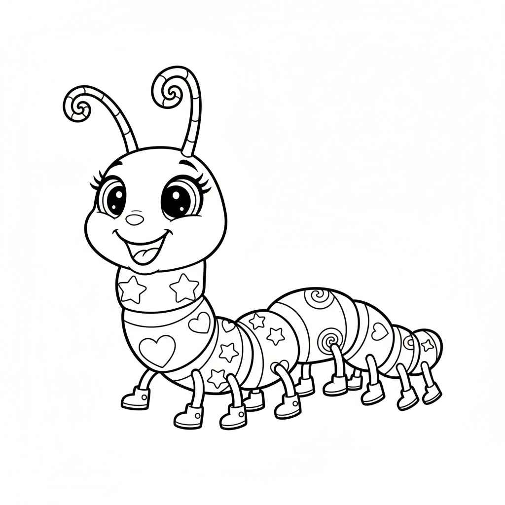 Desenho de Centopeia Desenho Colorir Imprimir 16