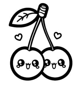 Desenho de Cereja Desenho Colorir Imprimir 10