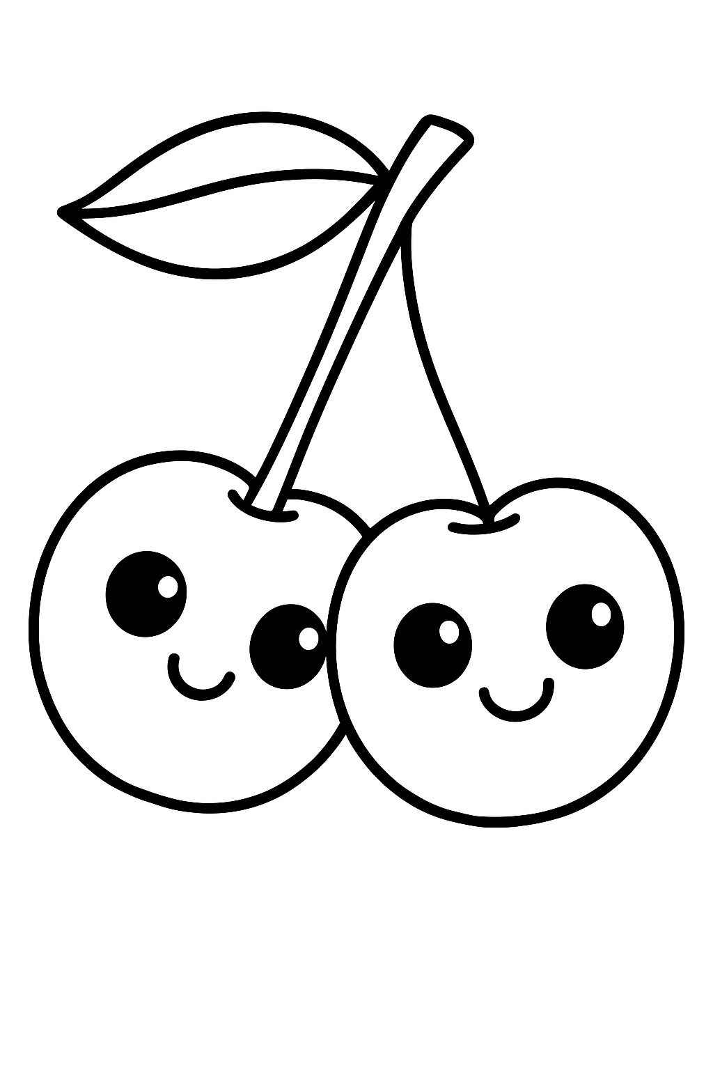 Desenho de Cereja Desenho Colorir Imprimir 12