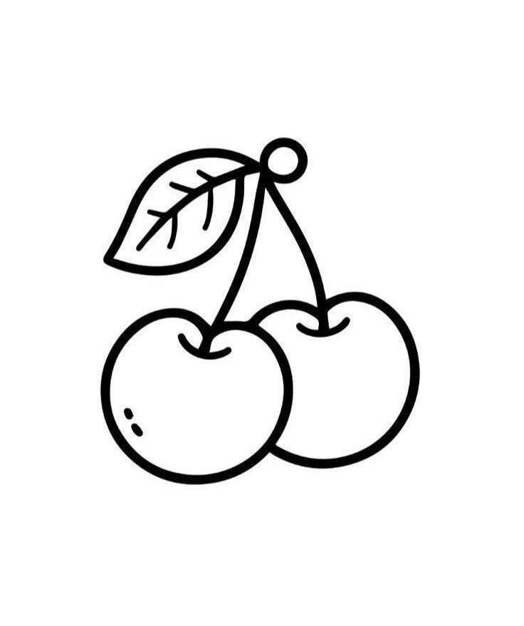 Desenho de Cereja Desenho Colorir Imprimir 16