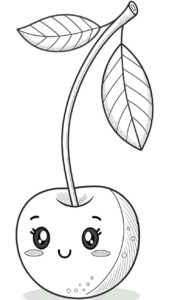 Desenho de Cereja Desenho Colorir Imprimir 18