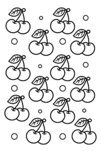 Desenho de Cereja Desenho Colorir Imprimir 21