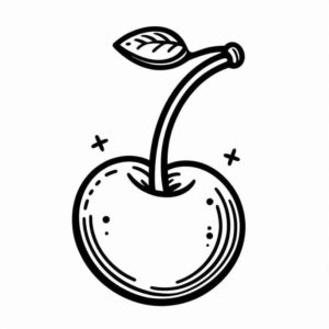 Desenho de Cereja Desenho Colorir Imprimir 23