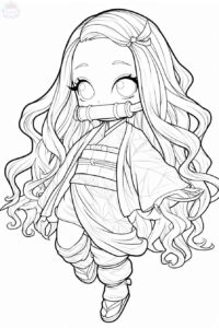 Desenho de Desenho Nezuko Kamado Para Colorir 00018