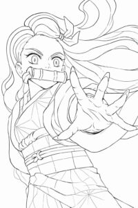 Desenho de Nezuko Desenho Colorir Imprimir 02