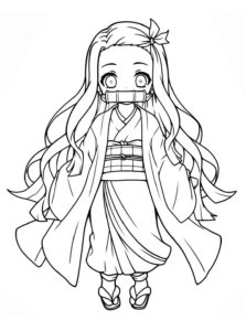 Desenho de Nezuko Desenho Colorir Imprimir 05