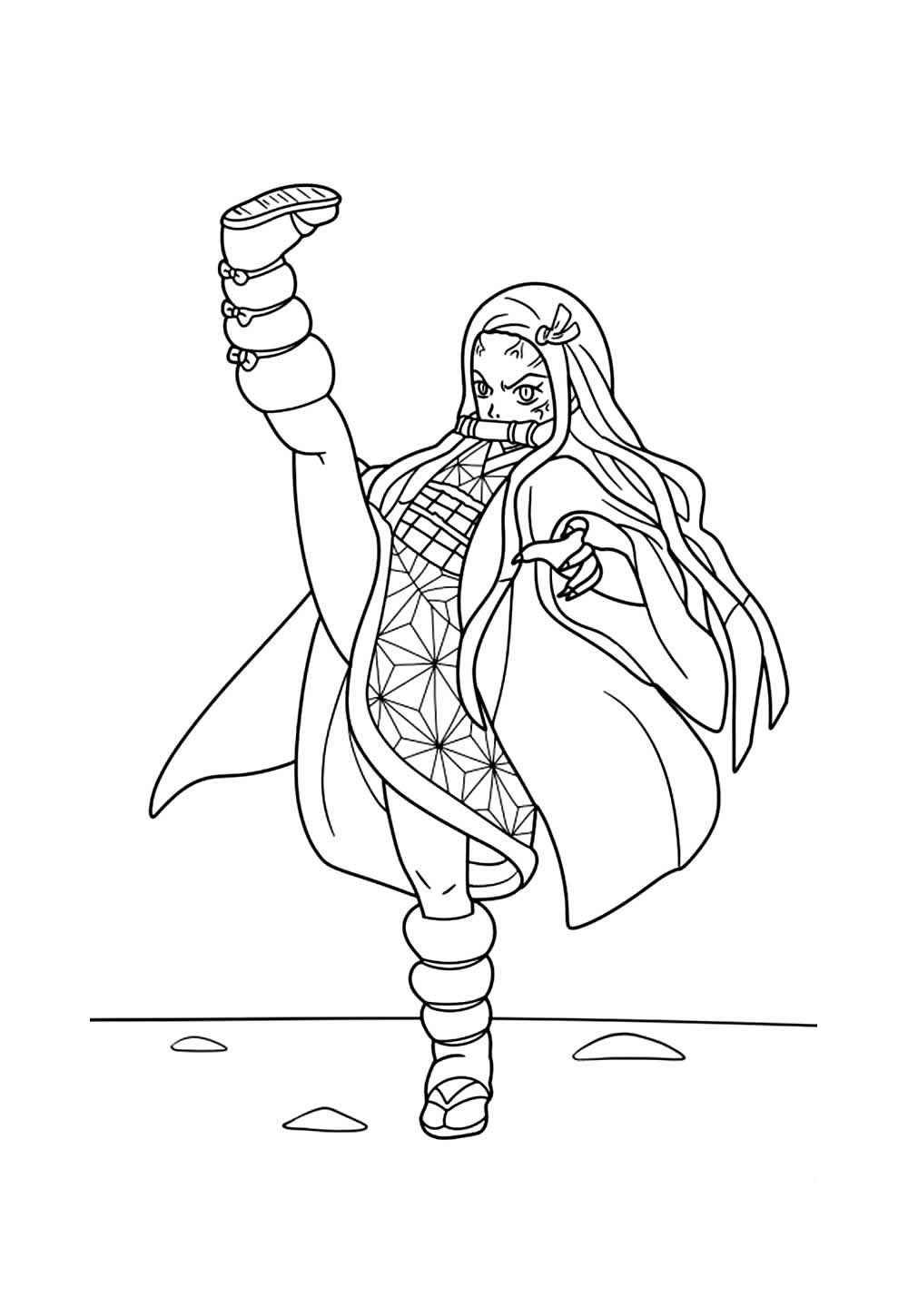 Desenho de Nezuko Desenho Colorir Imprimir 14