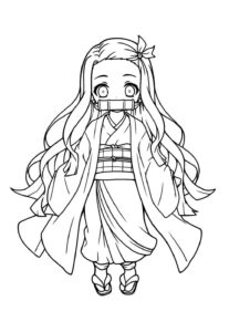 Desenho de Nezuko Desenho Colorir Imprimir 15