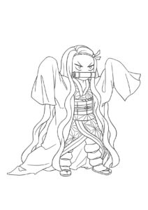 Desenho de Nezuko Desenho Colorir Imprimir 19