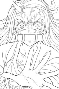 Desenho de Nezuko Desenho Colorir Imprimir 20