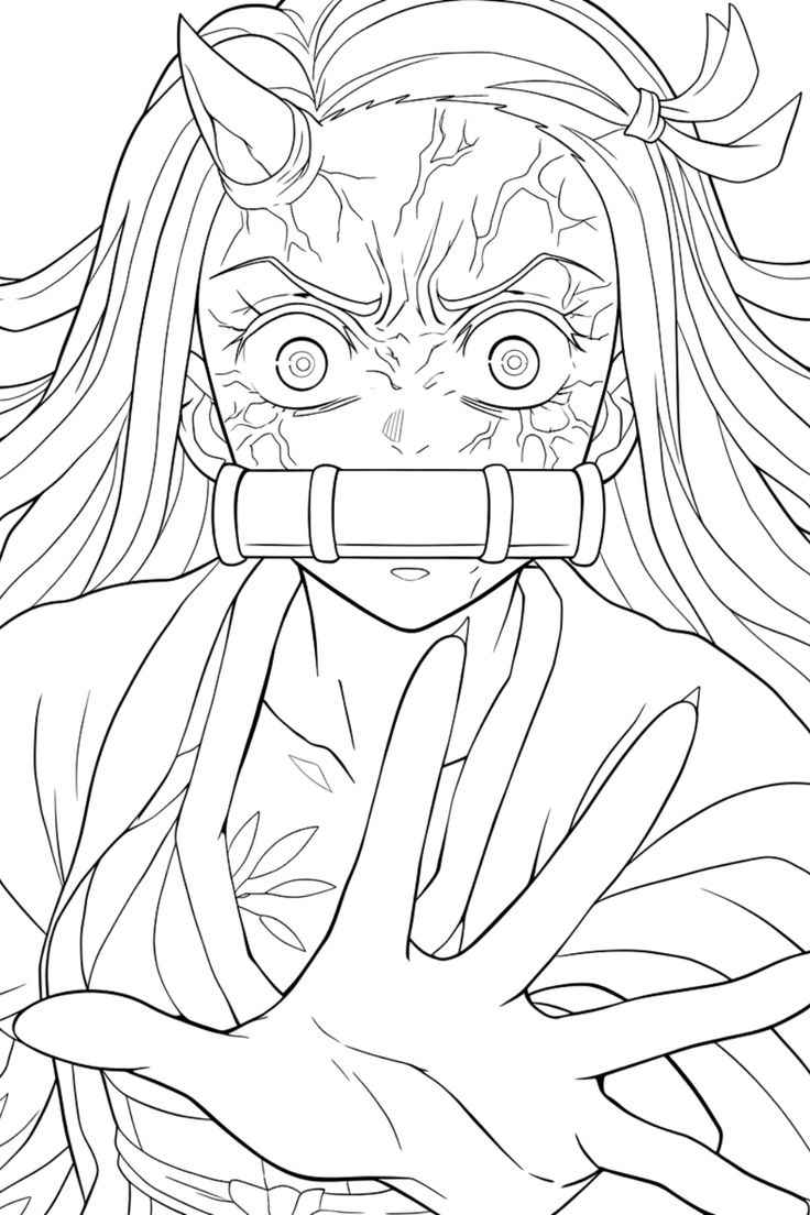 Desenho de Nezuko Desenho Colorir Imprimir 20