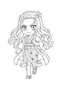 Desenho de Nezuko Desenho Colorir Imprimir 24