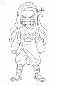 Desenho de Nezuko Para Colorir 00003