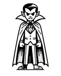 Desenho de Vampiro Desenho Colorir Imprimir 05