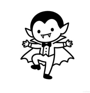 Desenho de Vampiro Desenho Colorir Imprimir 13