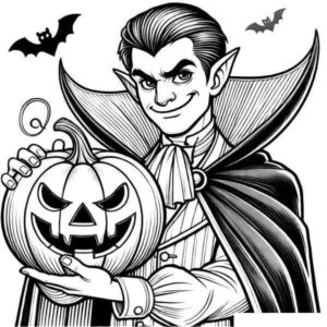 Desenho de Vampiro Desenho Colorir Imprimir 16