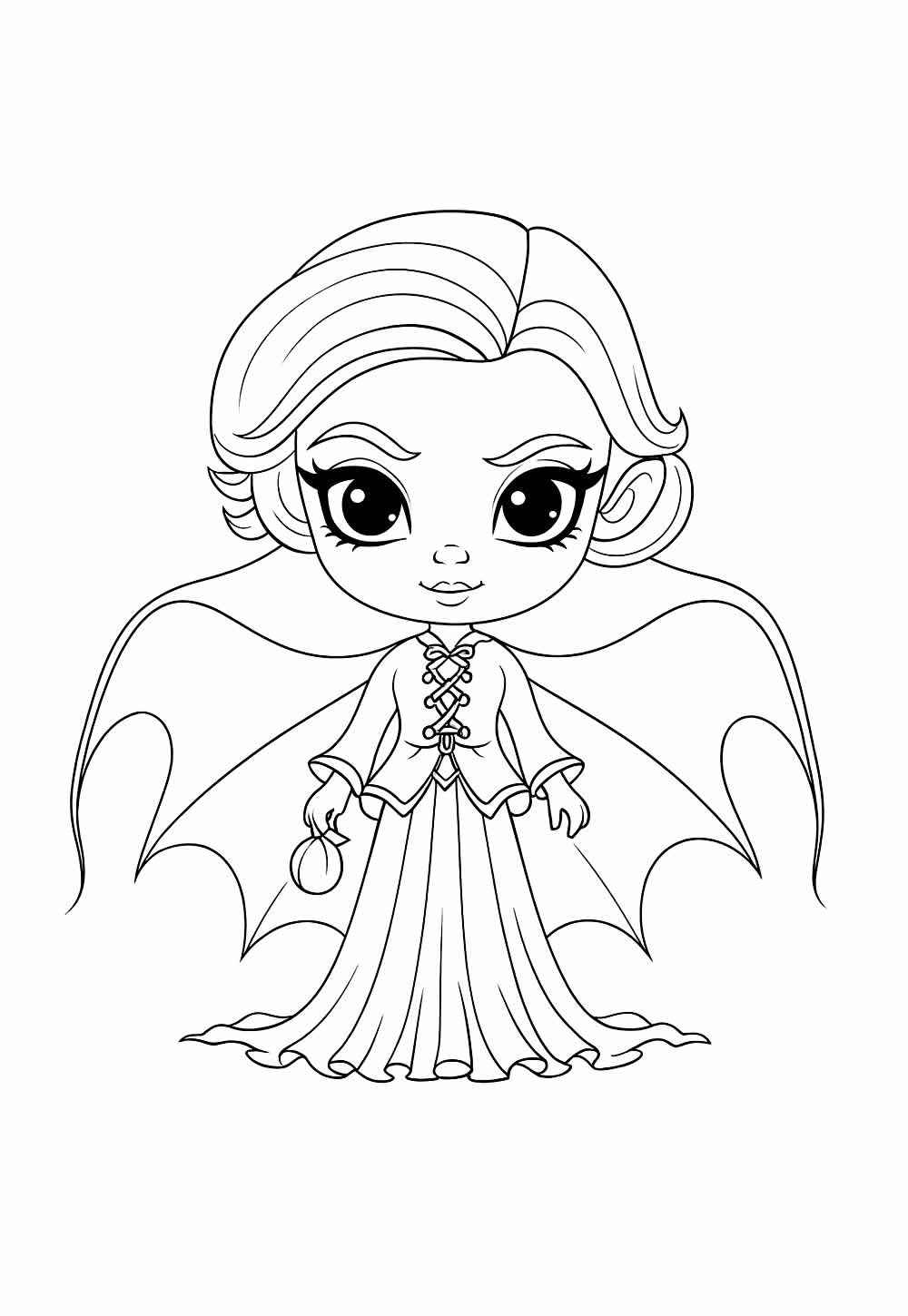 Desenho de Vampiro Desenho Colorir Imprimir 18