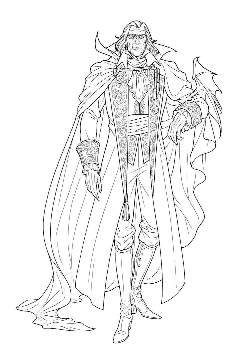 Desenho de Vampiro Desenho Colorir Imprimir 20