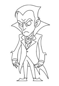 Desenho de Vampiro Desenho Colorir Imprimir 21