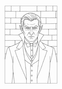 Desenho de Vampiro Desenho Colorir Imprimir 22