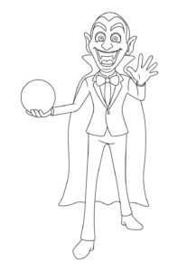 Desenho de Vampiro Desenho Colorir Imprimir 26