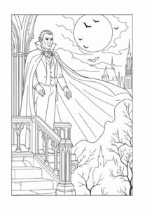 Desenho de Vampiro Desenho Colorir Imprimir 27