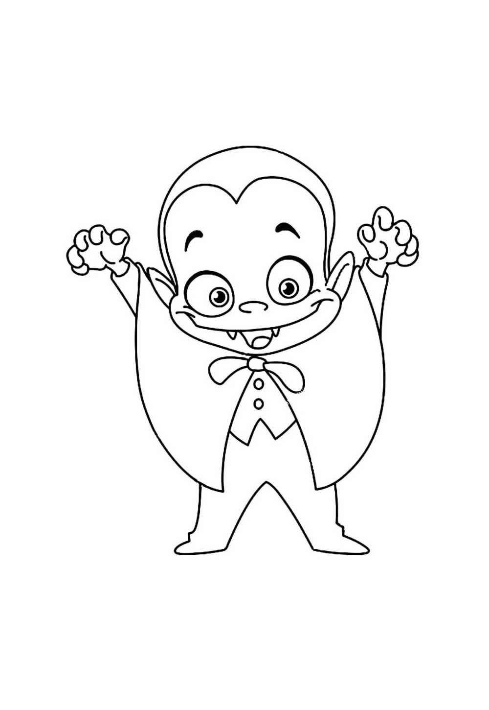 Desenho de Vampiro Desenho Colorir Imprimir 29