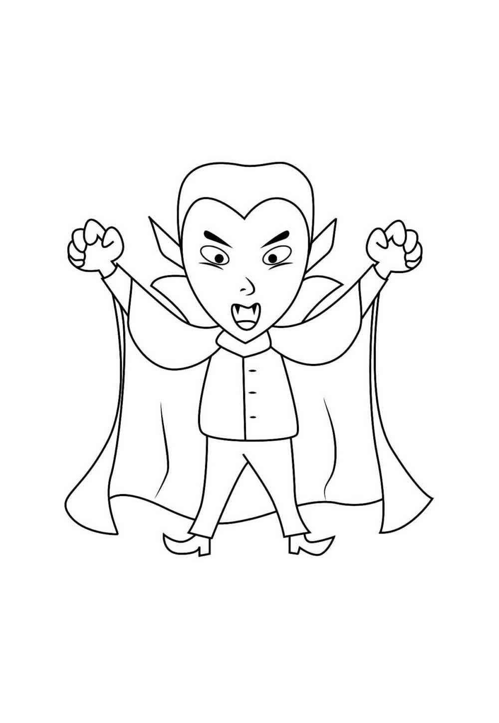 Desenho de Vampiro Desenho Colorir Imprimir 30