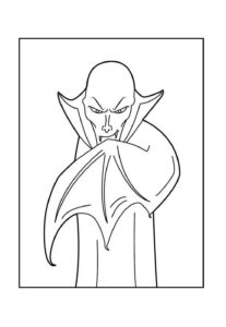 Desenho de Vampiro Desenho Colorir Imprimir 32