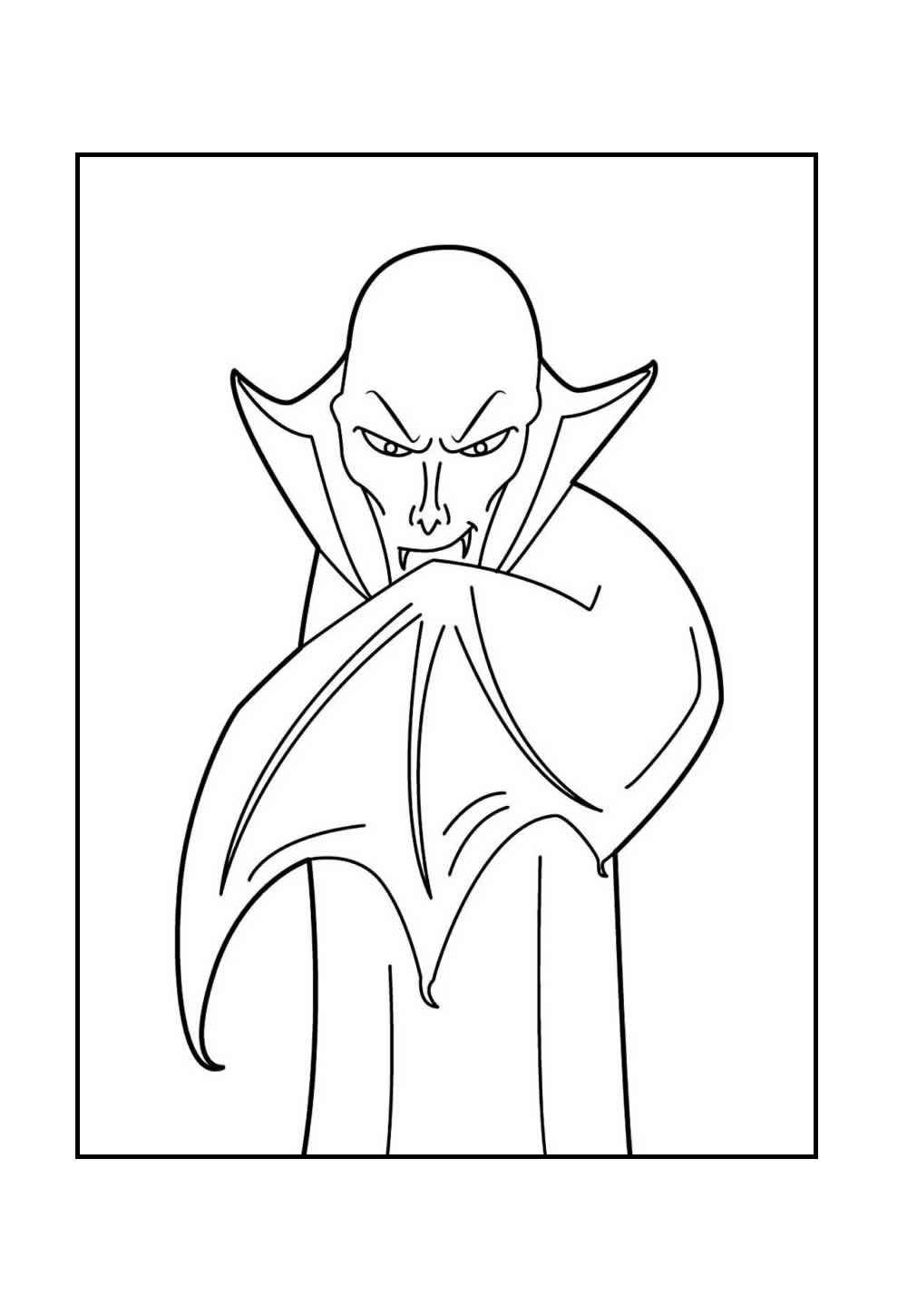 Desenho de Vampiro Desenho Colorir Imprimir 32