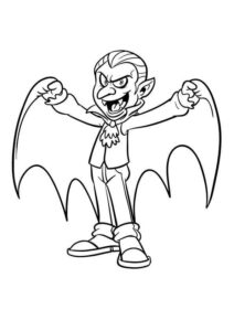 Desenho de Vampiro Desenho Colorir Imprimir 36
