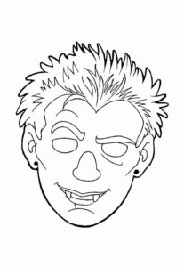 Desenho de Vampiro Desenho Colorir Imprimir 42