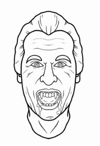 Desenho de Vampiro Desenho Colorir Imprimir 43